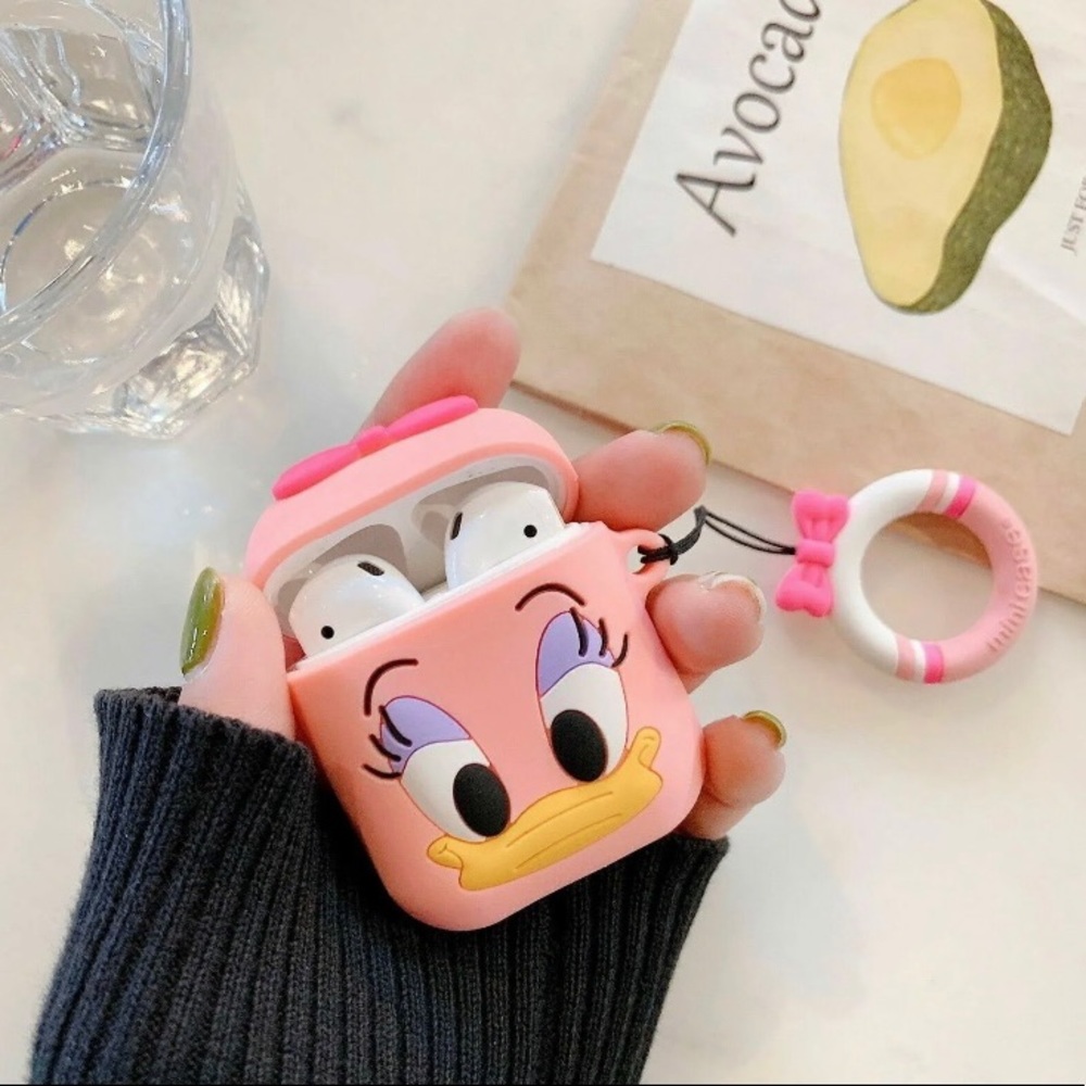 COPY - Cute Daisy Charging AirPod Cover 1&2 Shockproof Case with Ring Buckle
